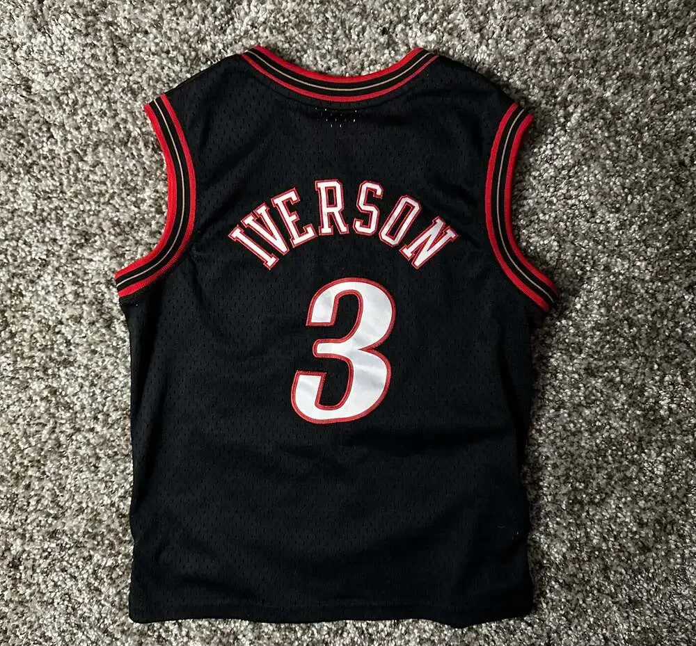 *YOUTH* Mitchell & Ness Allen Iverson Philadelphia 76ers 2000-01 Hardwood Classi